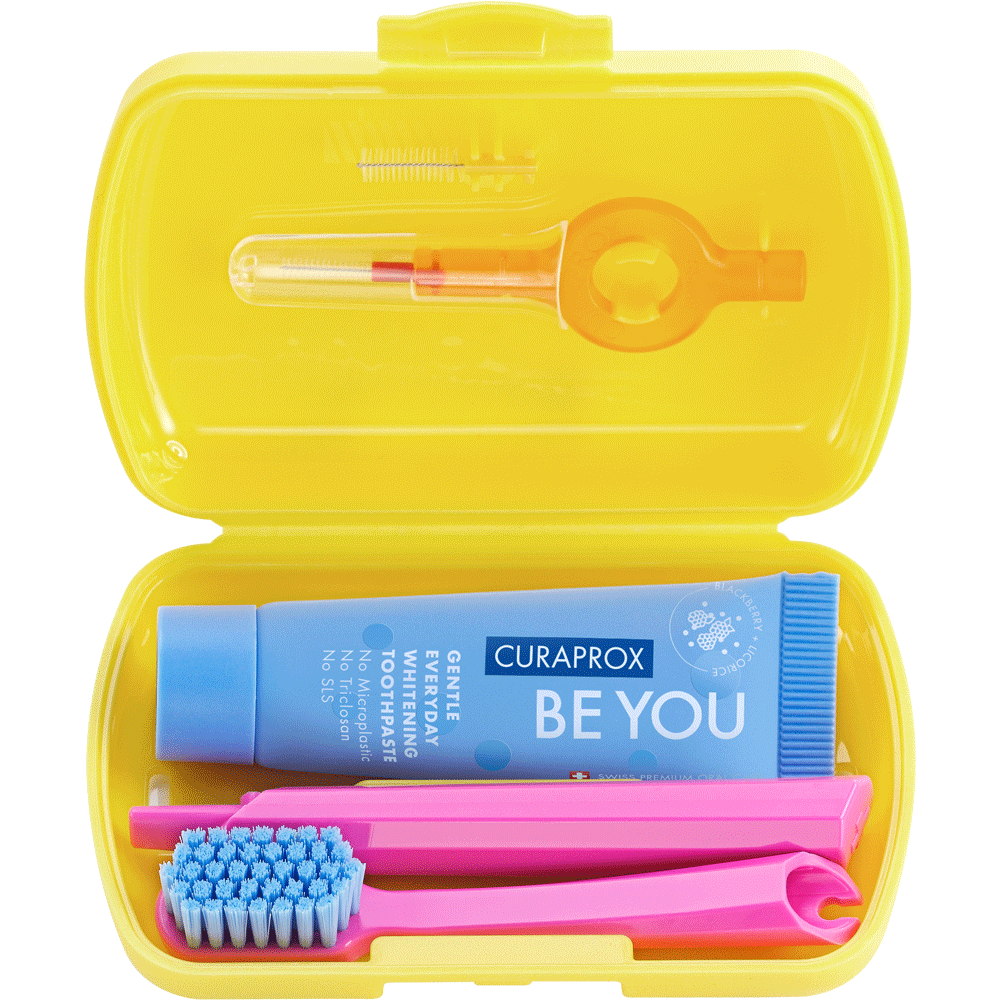 Bild: CURAPROX Travel Set Gelb