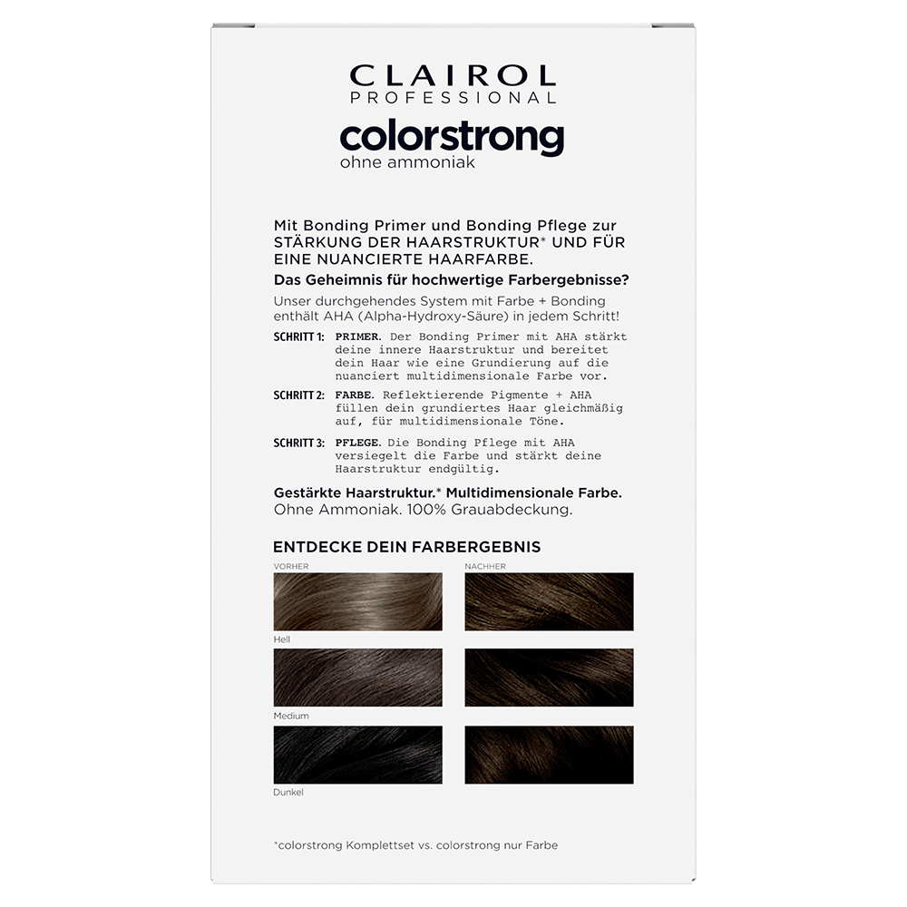 Bild: Clairol Professional Permanente Coloration Colorstrong Hellbraun Hellbraun