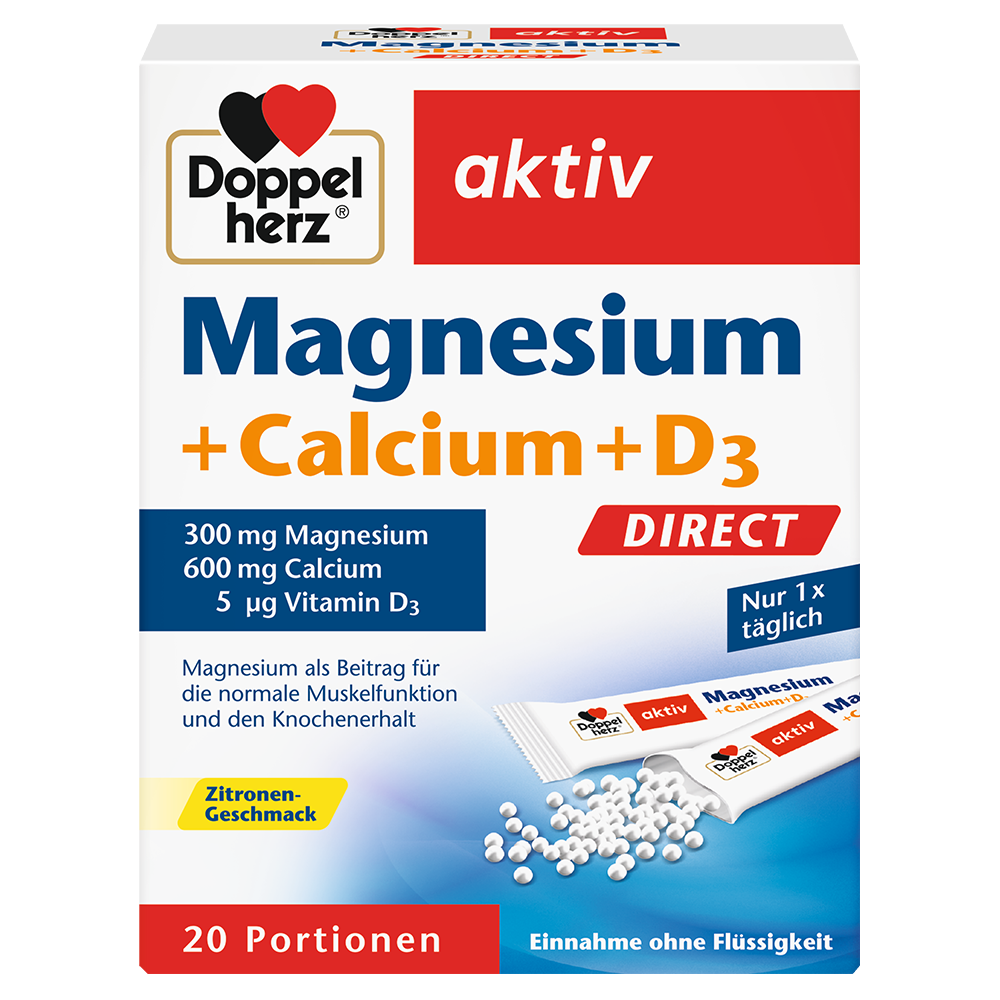Bild: DOPPELHERZ Magnesium + Calcium + D3 Direct