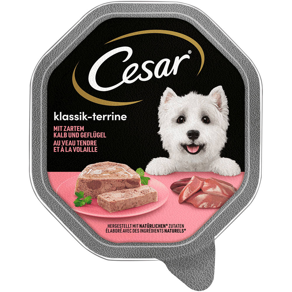 Bild: Cesar Klassik Terrine mit zartem Kalb und Geflügel