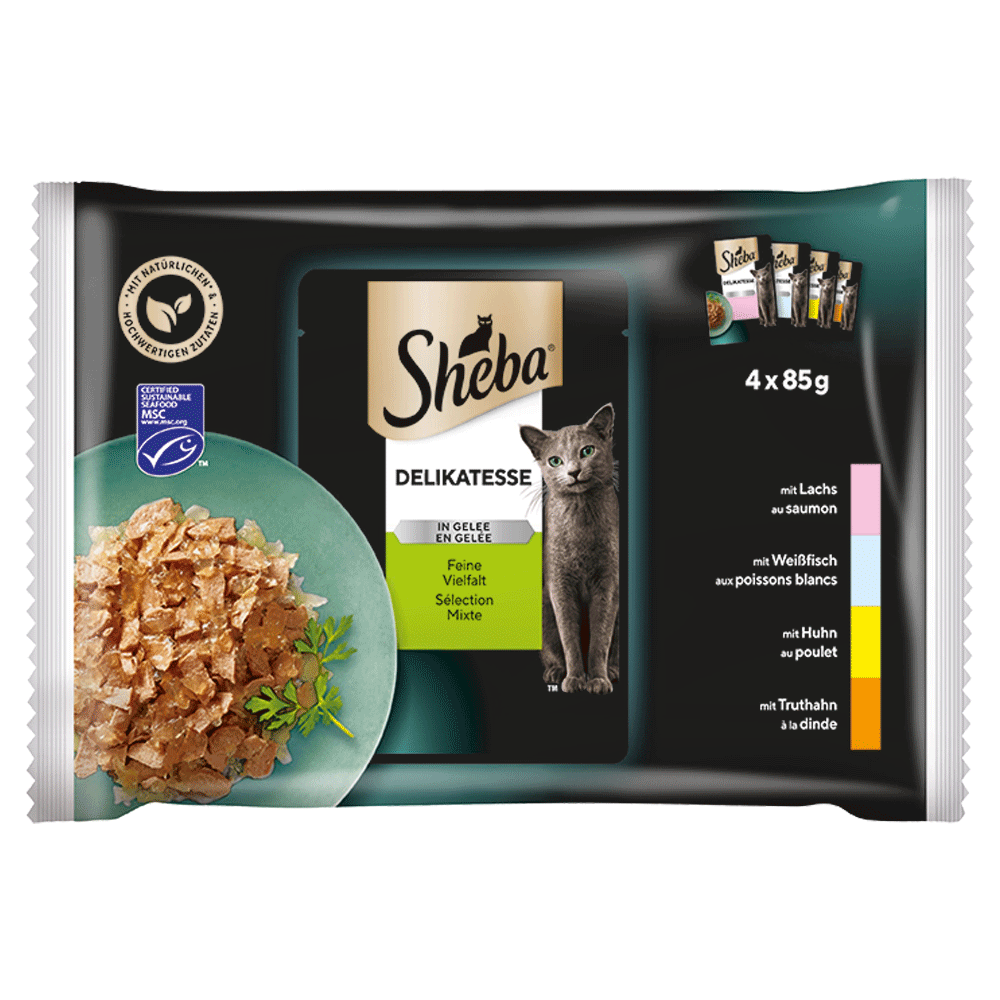 Bild: Sheba Delikatesse in Gelee Feine Vielfalt