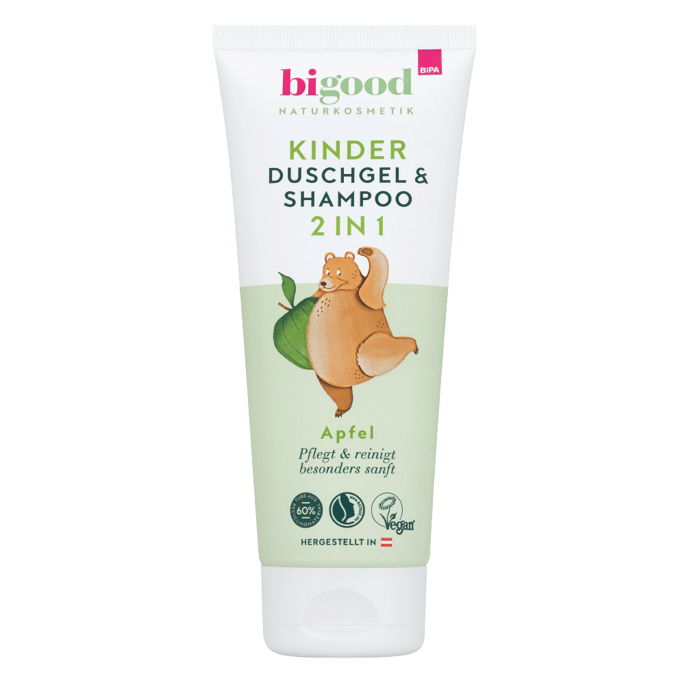 Bild: bi good Kinder Duschgel & Shampoo 2in1 Apfel