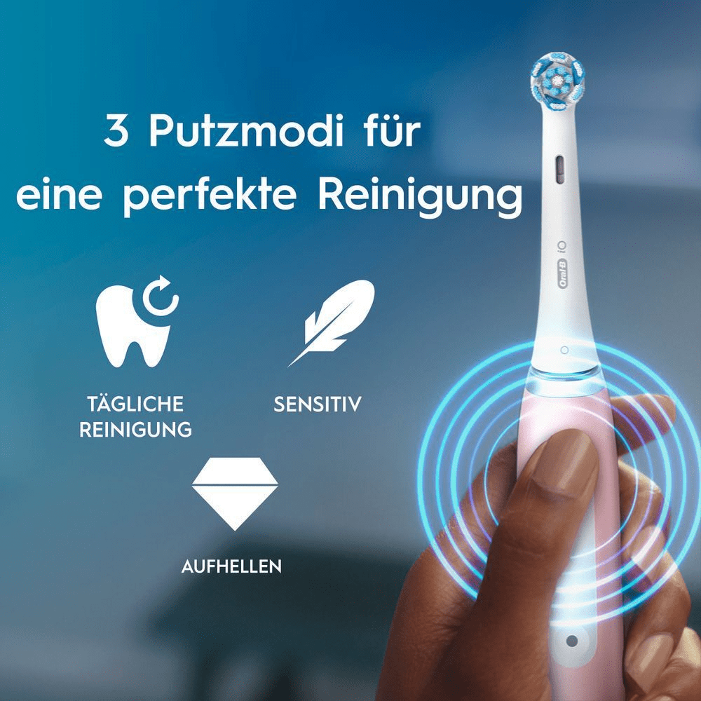 Bild: Oral-B iO Series 3 Elektrische Zahnbürste, Blush Pink