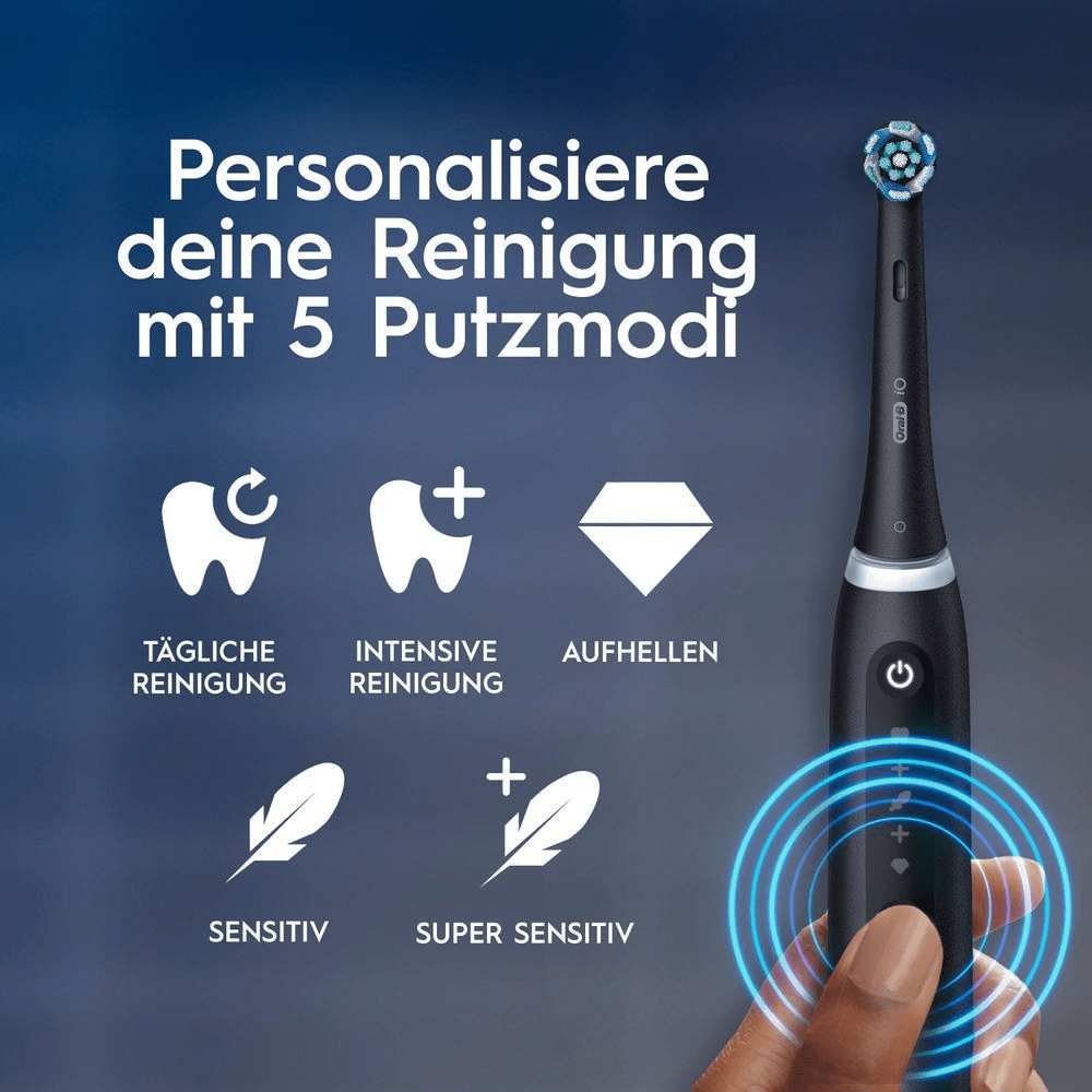 Bild: Oral-B iO Series 5 Elektrische Zahnbürste, Matt Black