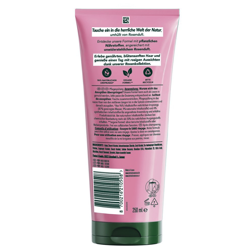 Bild: Herbal essences Blütensanft Pflegespülung mit Rosenduft