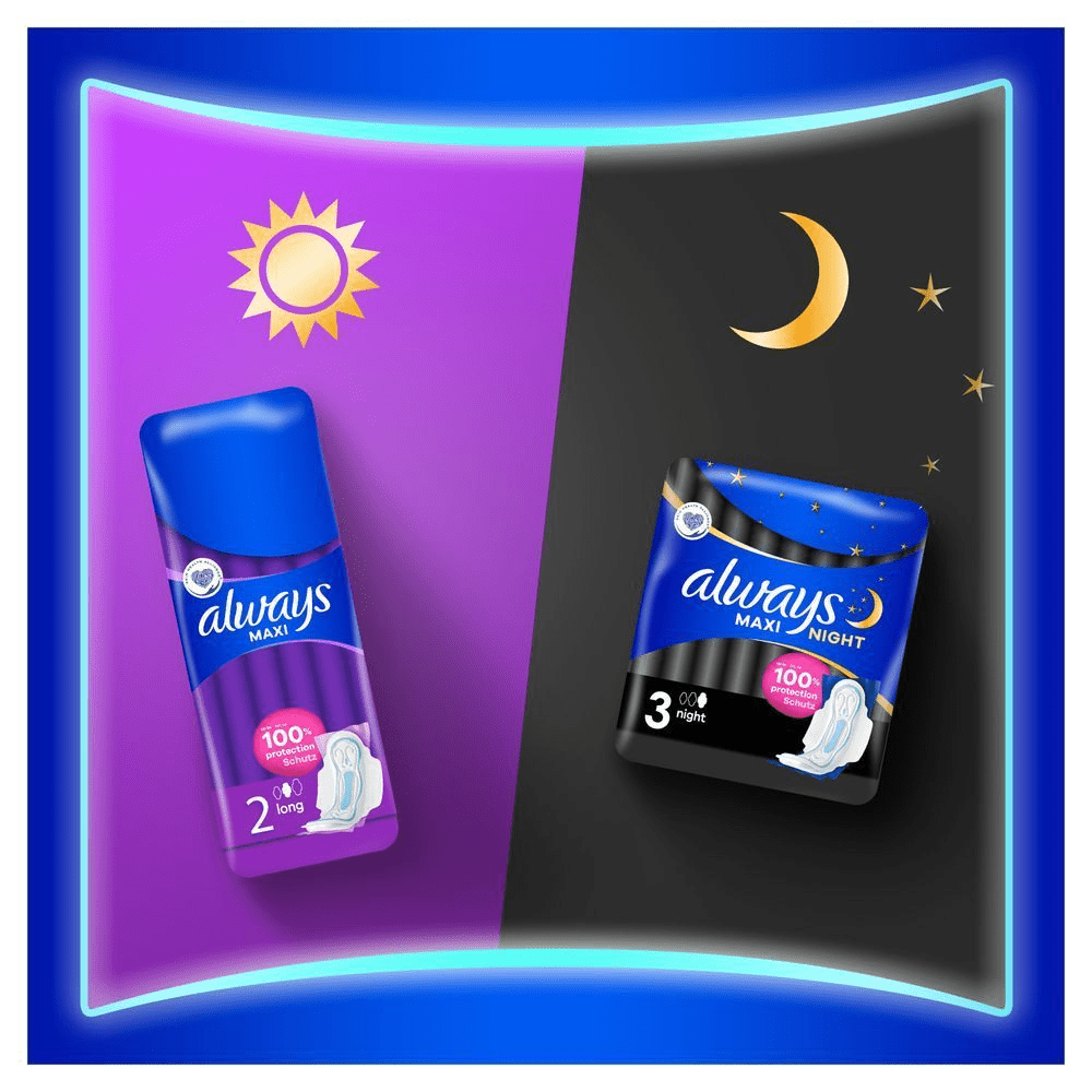 Bild: always Maxi Long Binden Mit Flügeln (Größe 2)