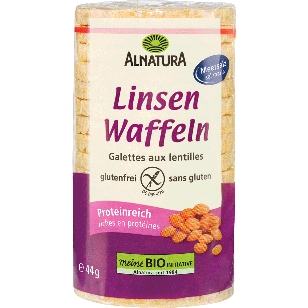 Bild: ALNATURA Linsen Waffeln