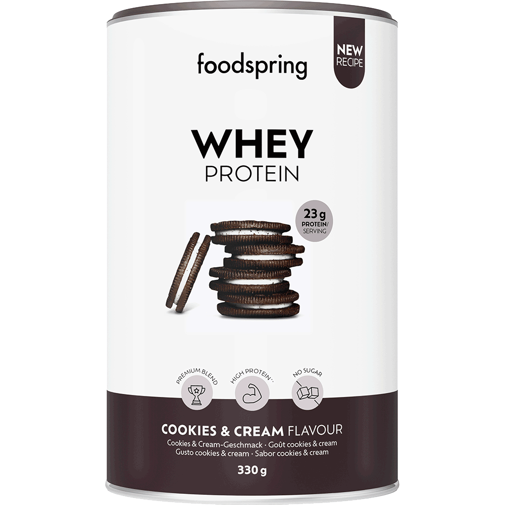 Bild: foodspring Whey Protein Cookies & Cream