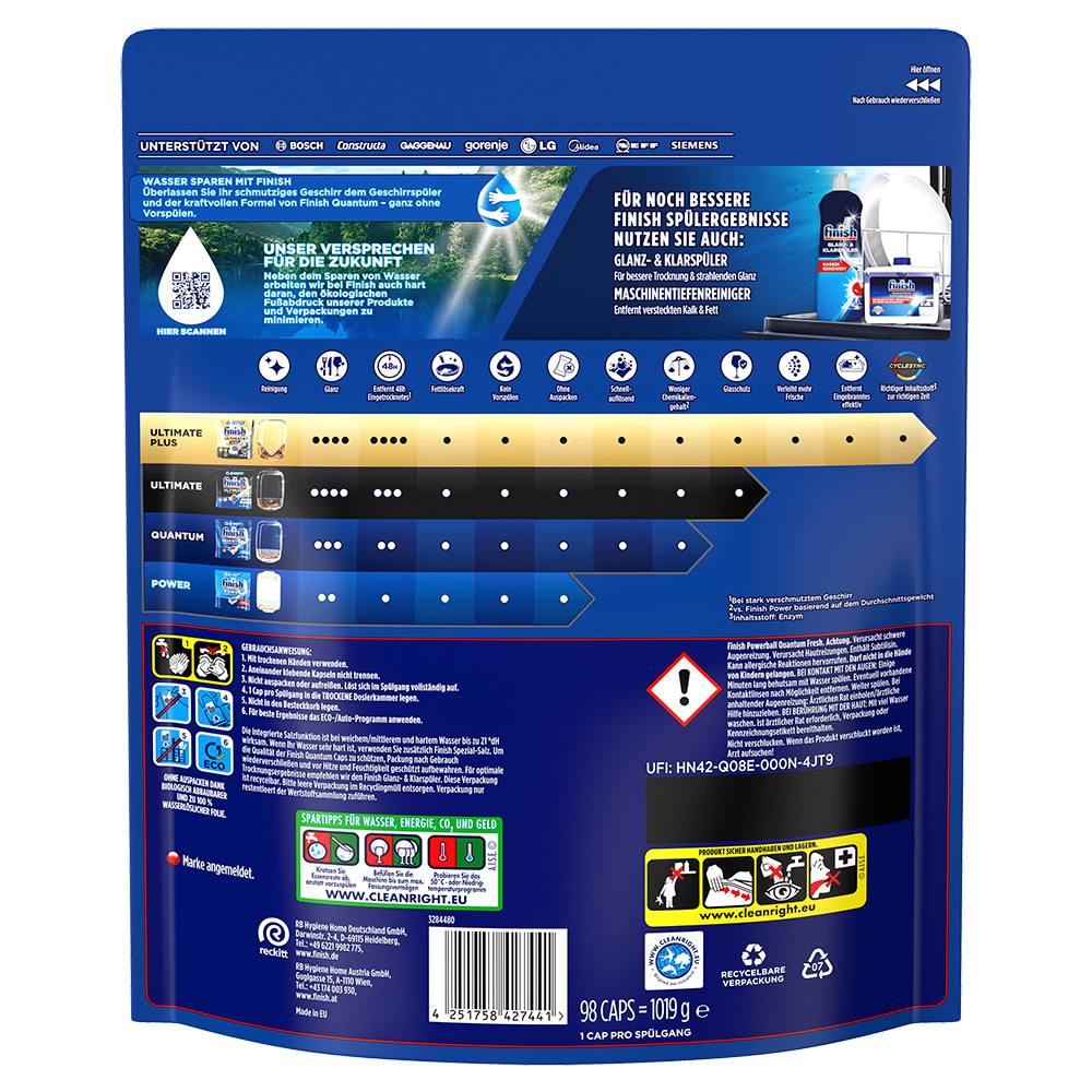 Bild: finish Powerball Quantum All in 1 Caps Fresh