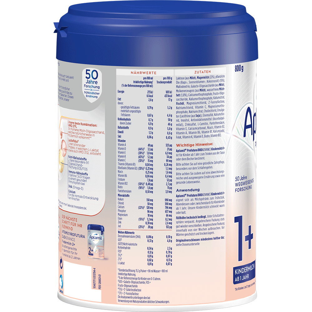 Bild: Aptamil Profutura Kindermilch 1+