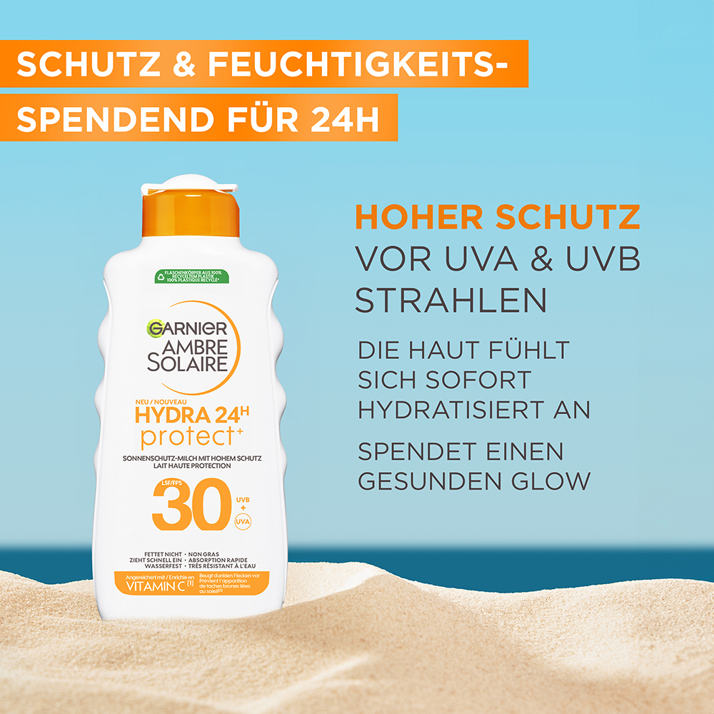 Bild: GARNIER AMBRE SOLAIRE Ambre Solaire Hydra Protect+ 24h LSF 30 