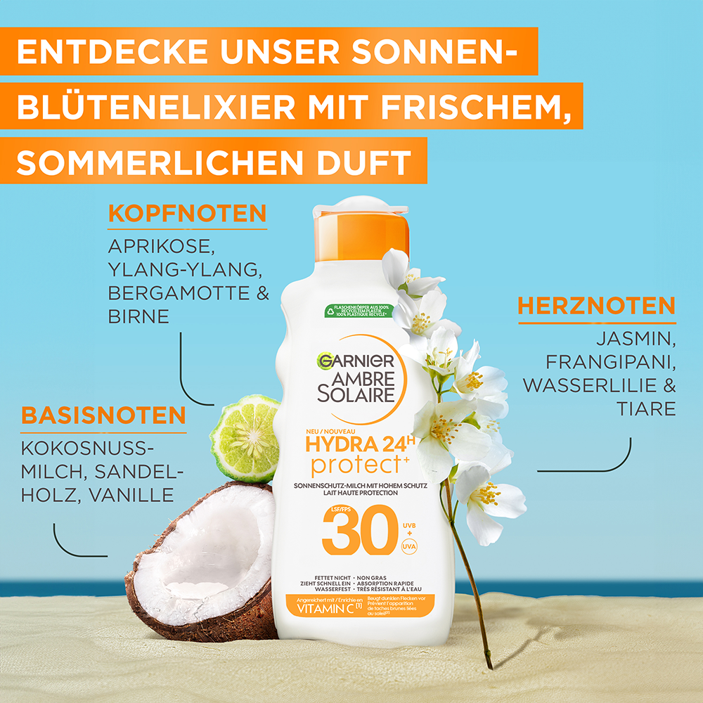 Bild: GARNIER AMBRE SOLAIRE Ambre Solaire Hydra Protect+ 24h LSF 30 