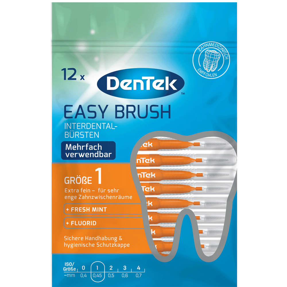 Bild: DenTek Easy Brush Interdental-Bürsten extra fein
