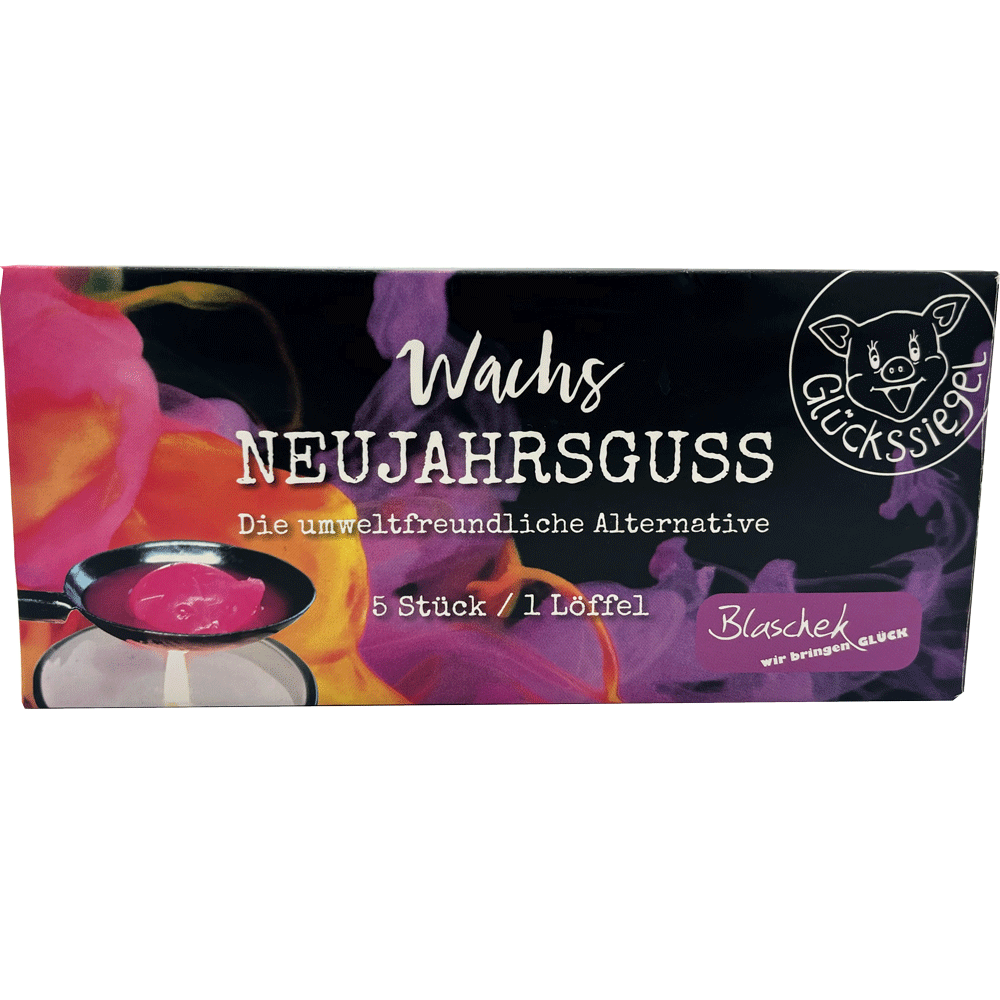 Bild: Blaschek Wachs Neujahrsguss mit Löffel