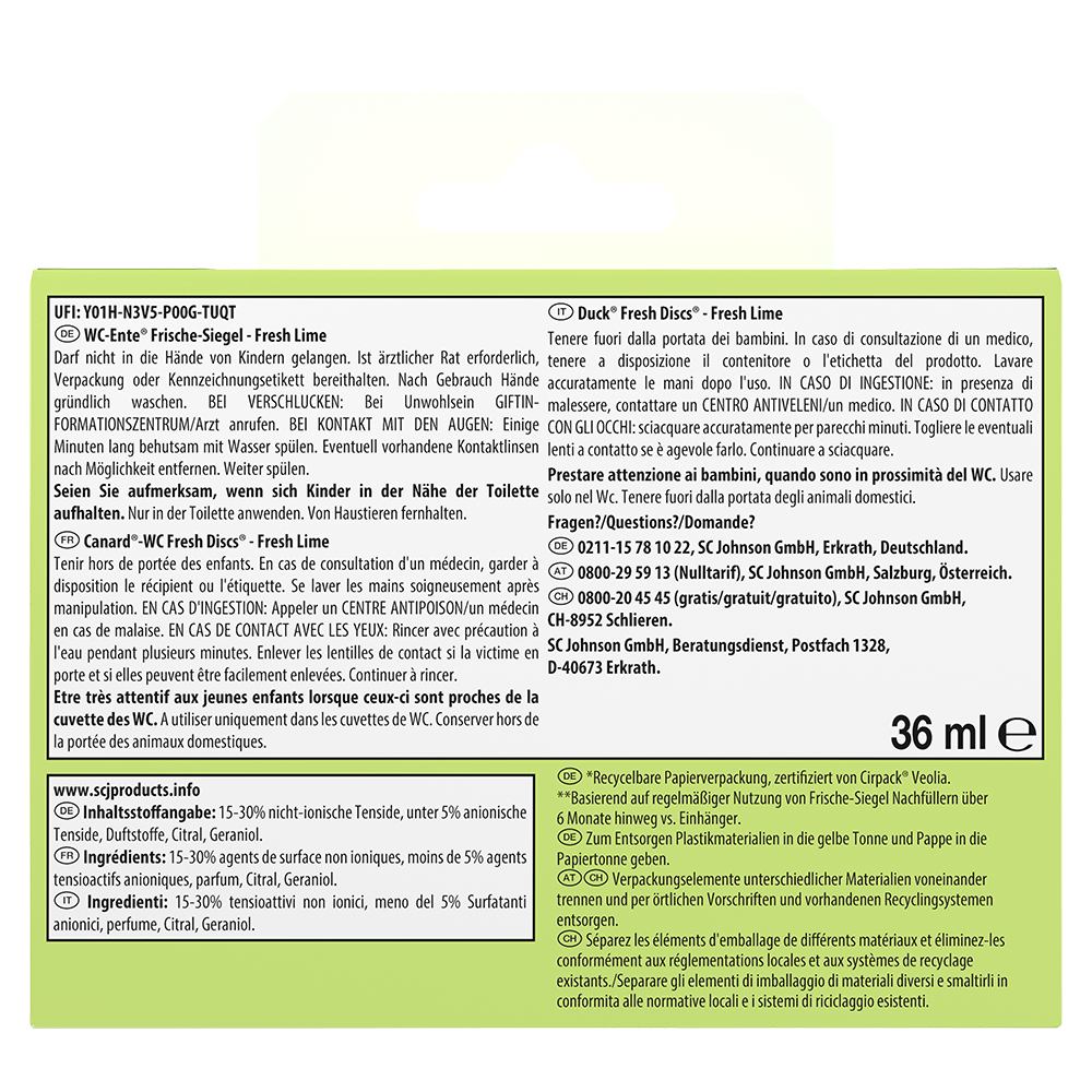 Bild: WC-Ente Frische Siegel Fresh Lime