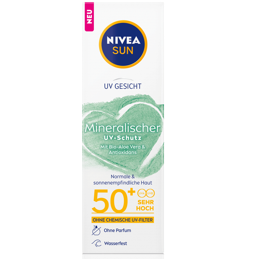 Bild: NIVEA Sun Face Creme Mineral LSF 50+