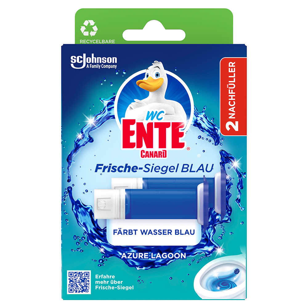 Bild: WC-Ente Frische Siegel Blau Nachfüllung Azure Lagoon