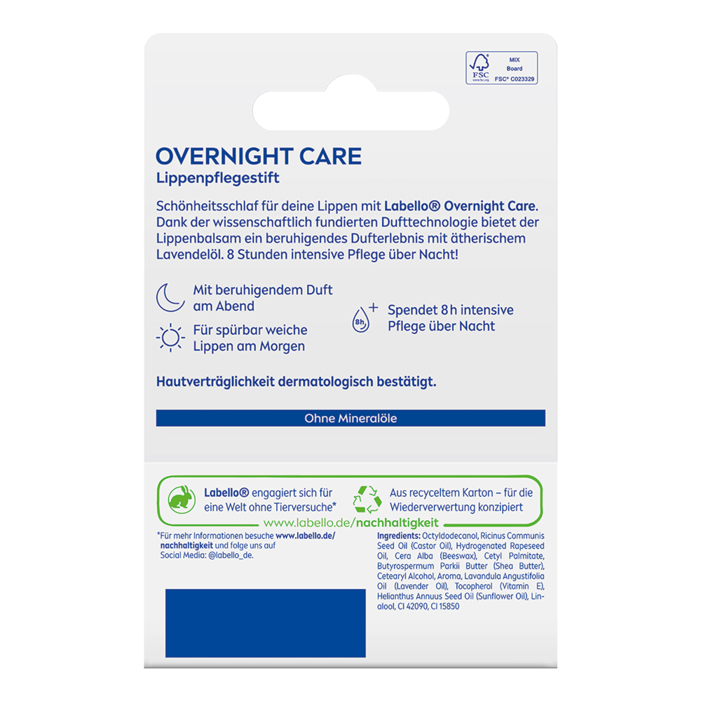 Bild: labello Over Night Care Lippenpflege