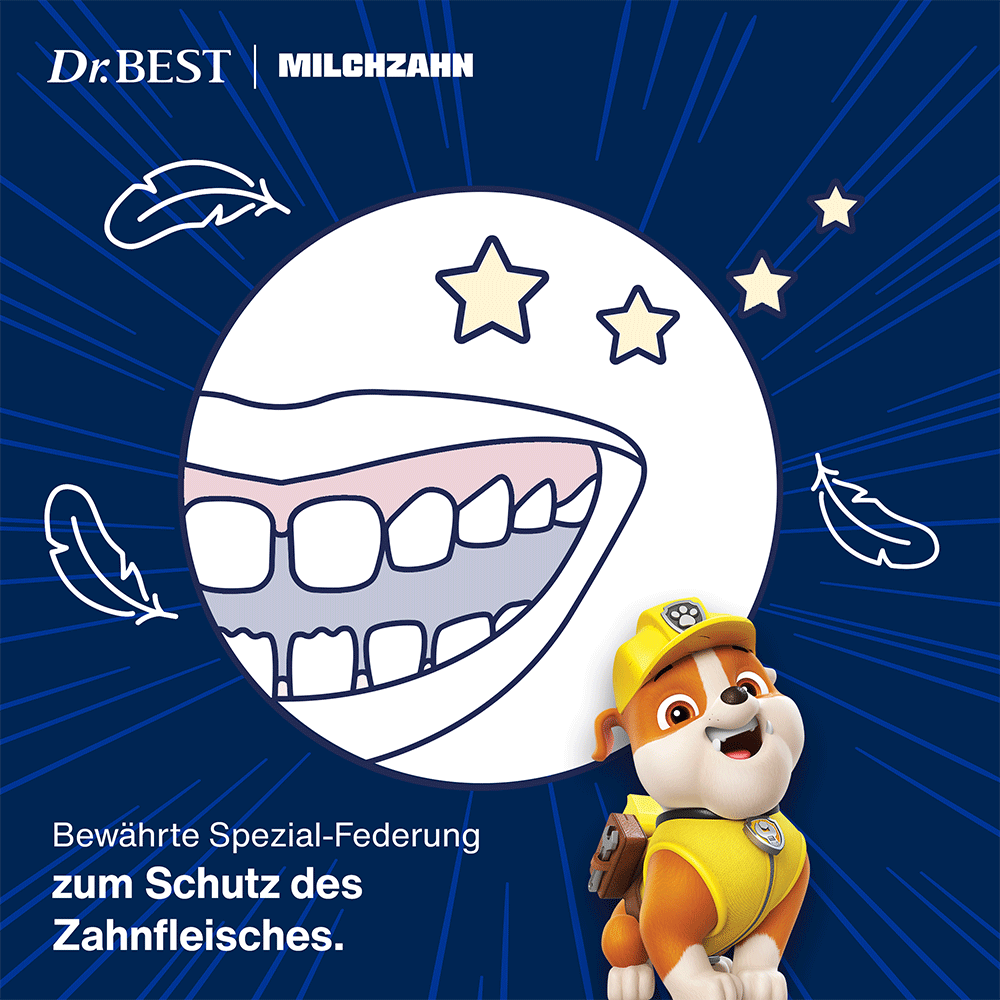 Bild: Dr. BEST Paw Patrol Zahnbürste mit Reisekappe