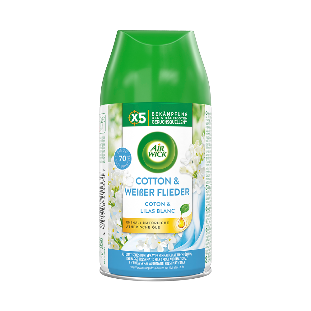 Bild: AIRWICK Automatisches Duftspray Freshmatic Cotton & Weißer Flieder