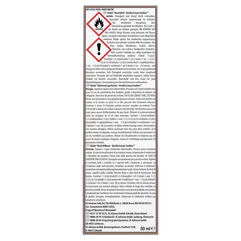 Bild: Glade Raumduft Vanilla Cream Cookies