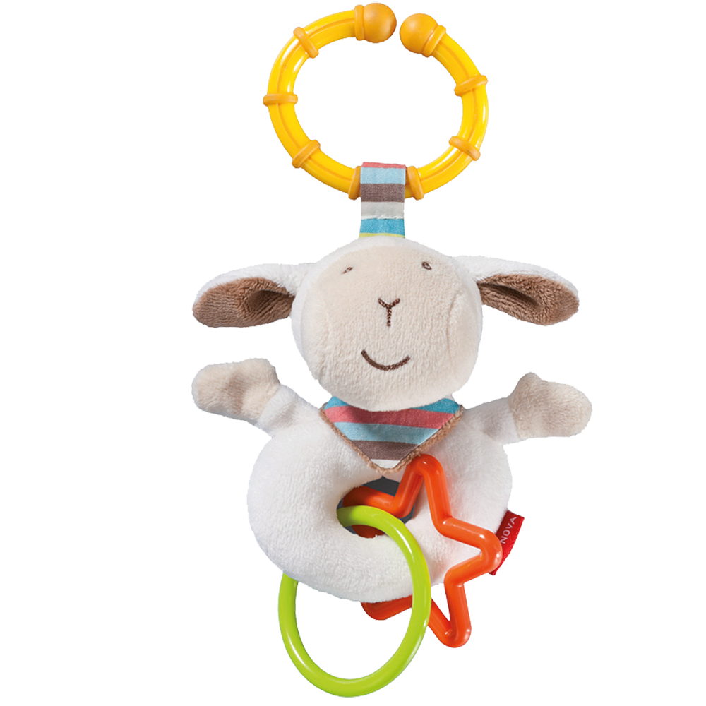 Bild: BABY-NOVA Plüsch Rasselanhänger
