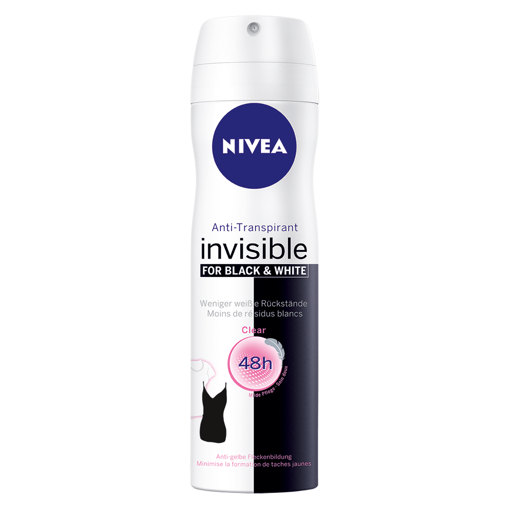 Bild: NIVEA Deospray Invisible Black & White Clear