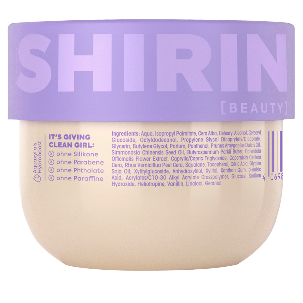 Bild: Shirin Beauty Body Butter Creamy Blueberry Caramel Bliss