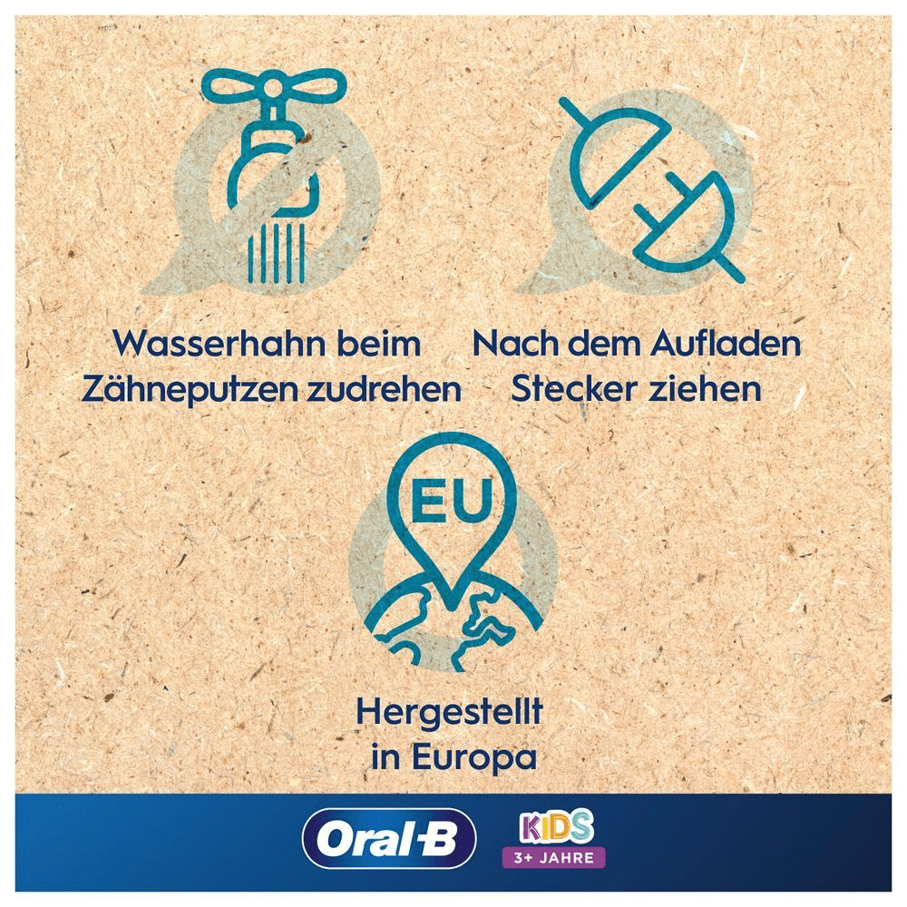 Bild: Oral-B Kids Elektrische Zahnbürste Spiderman, Rot