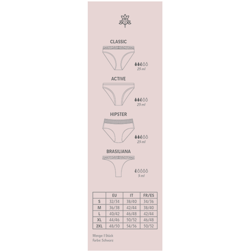 Bild: SELENACARE Menstruationsunterwäsche Hipster