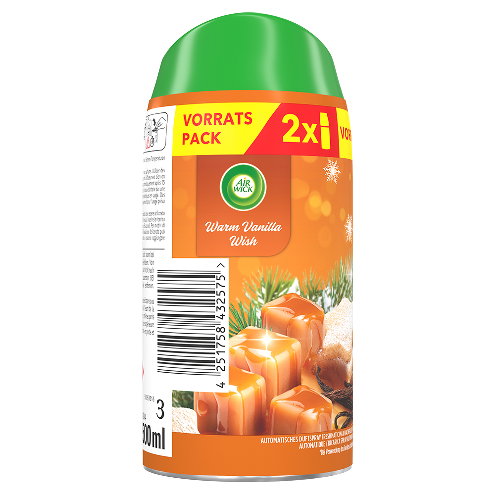Bild: AIRWICK Automatisches Duftspray Freshmatic Duo Nachfüllung Warm Vanilla Wish