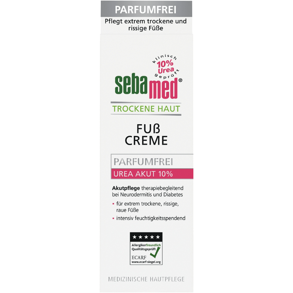 Bild: sebamed Parfumfreie Fußcreme mit Urea für trockene Haut