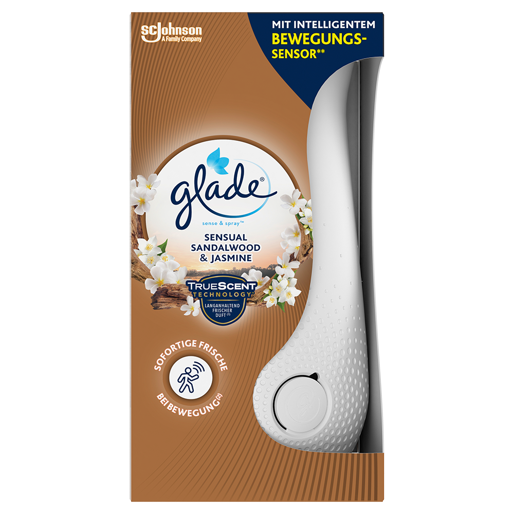 Bild: Glade Sense & Spray Starter Sensual Sandalwood & Jasmine