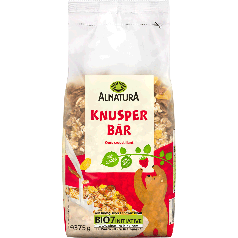 Bild: ALNATURA Knusper Müsli Bär