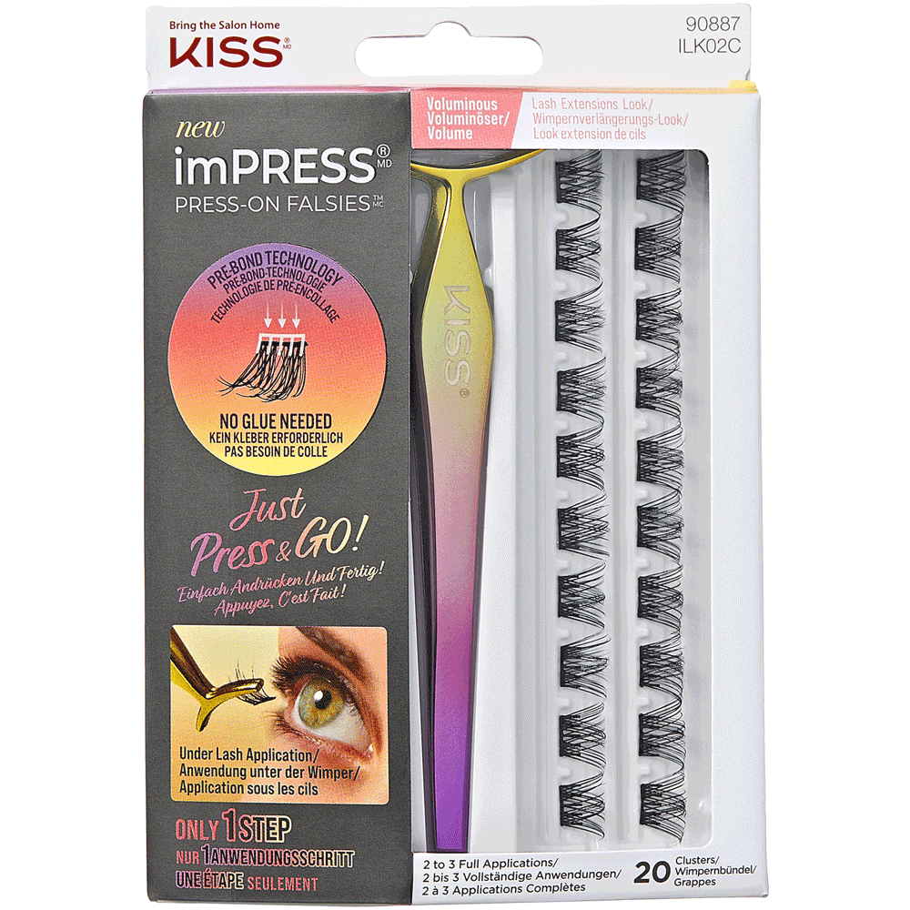 Bild: KISS imPRESS Press-On Falsies Lashes Voluminous