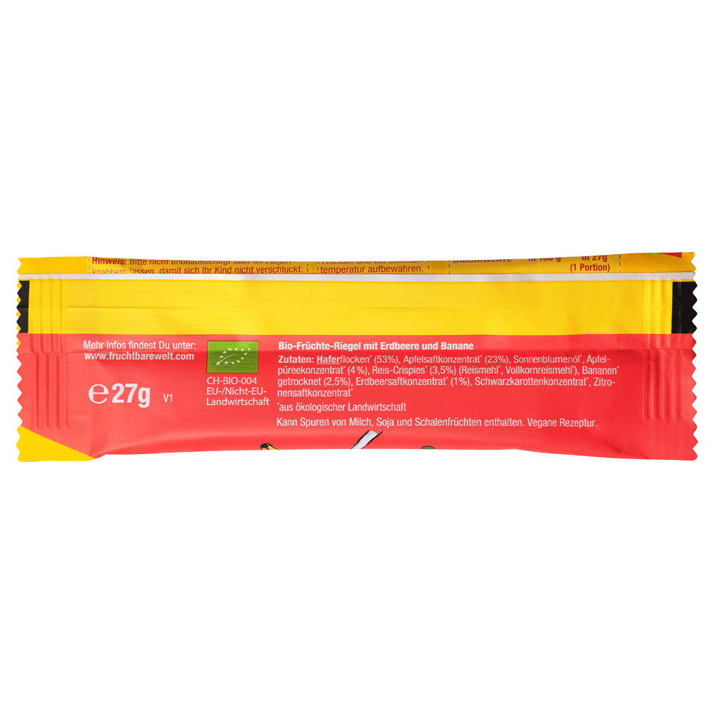 Bild: FruchtBar Bio Früchte Duo Erdbeere Banane