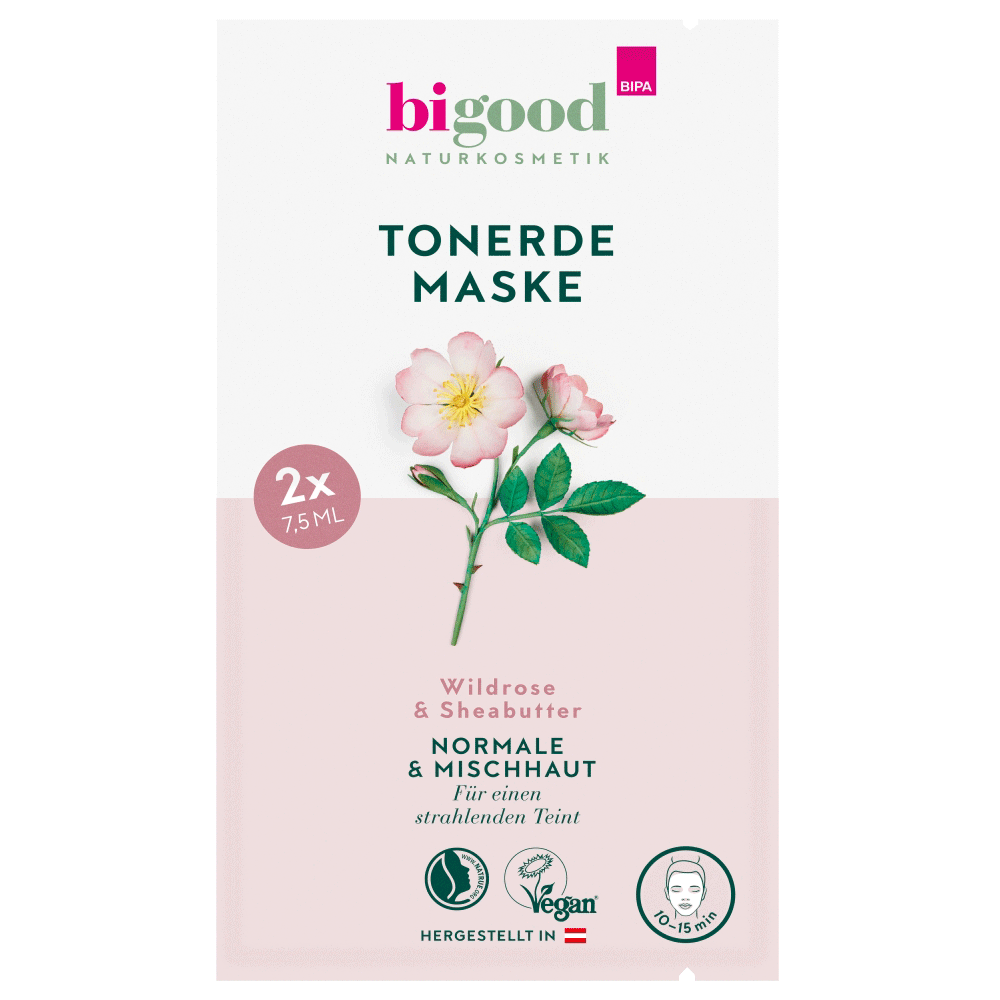 Bild: bi good Gesichtsmaske Tonerde Wildrose und Sheabutter