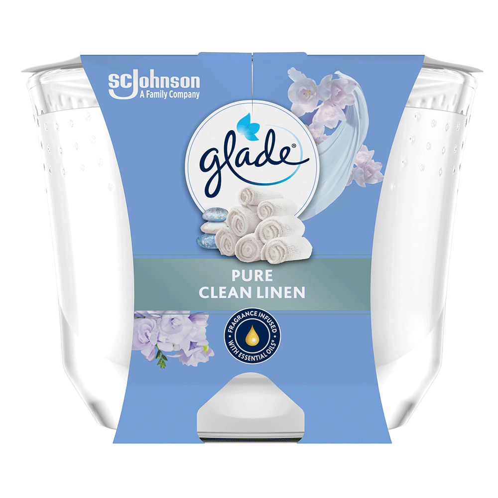 Bild: Glade Premium Duftkerze Pure Clean Linen