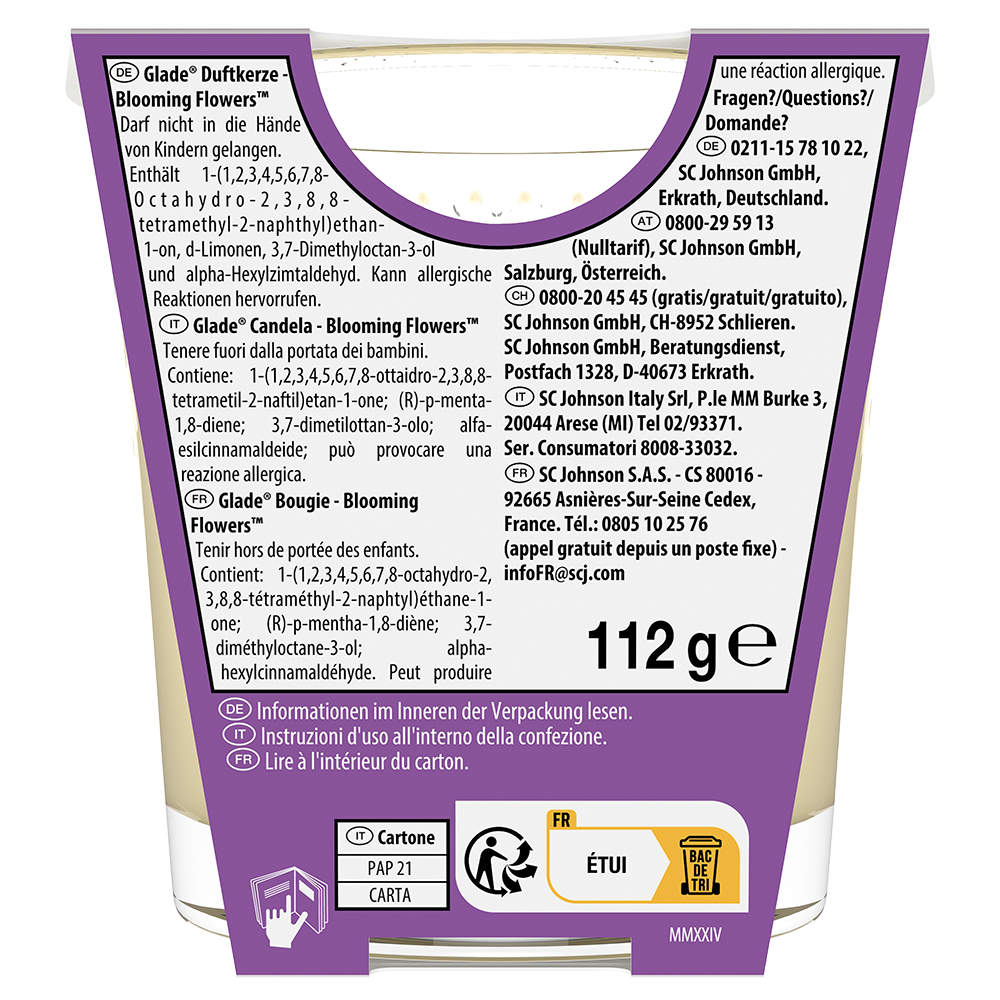 Bild: Glade Duftkerze Blooming Flowers Limited Edition