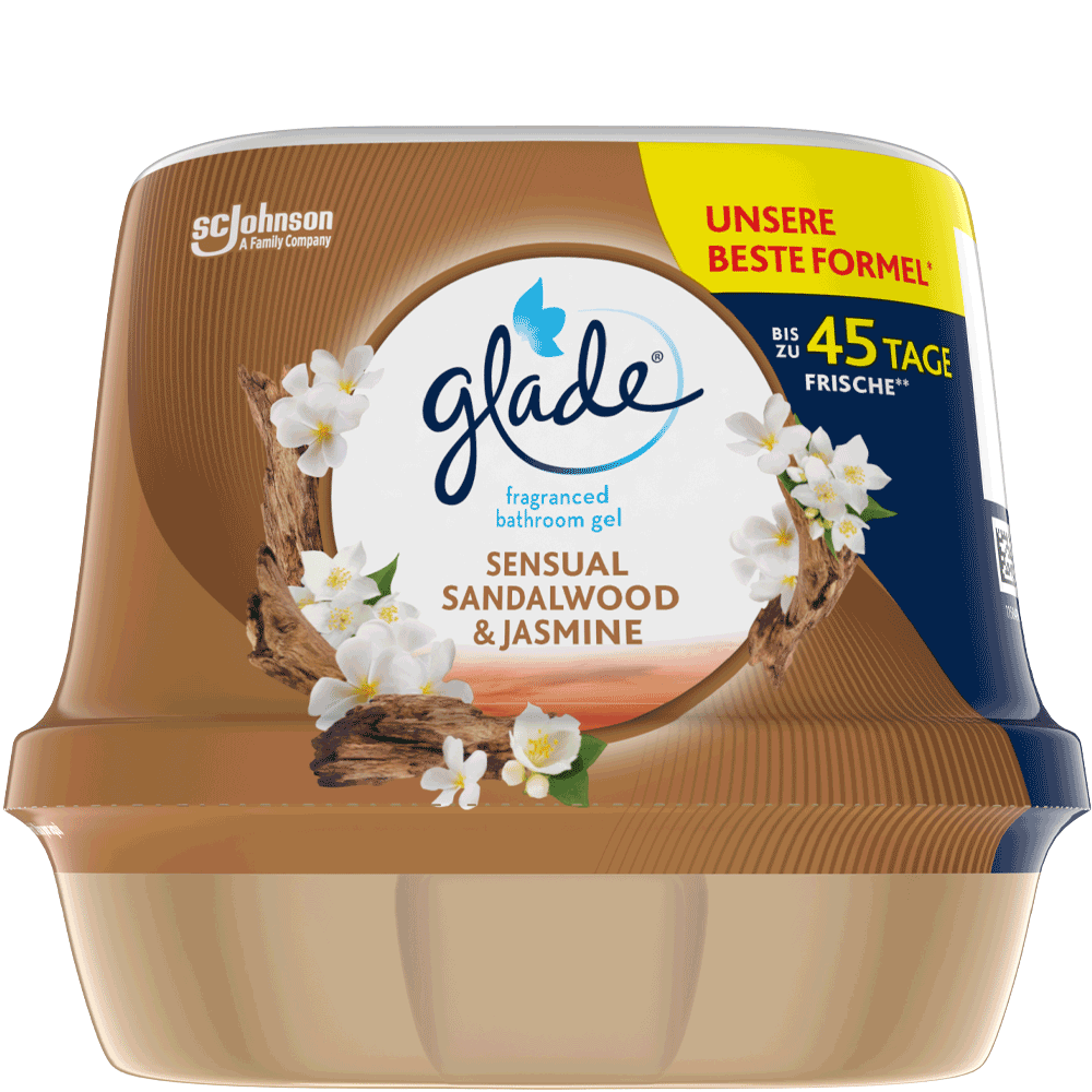 Bild: Glade Lufterfrischer Badezimmer Gel Sensual Sandelwood & Jasmine