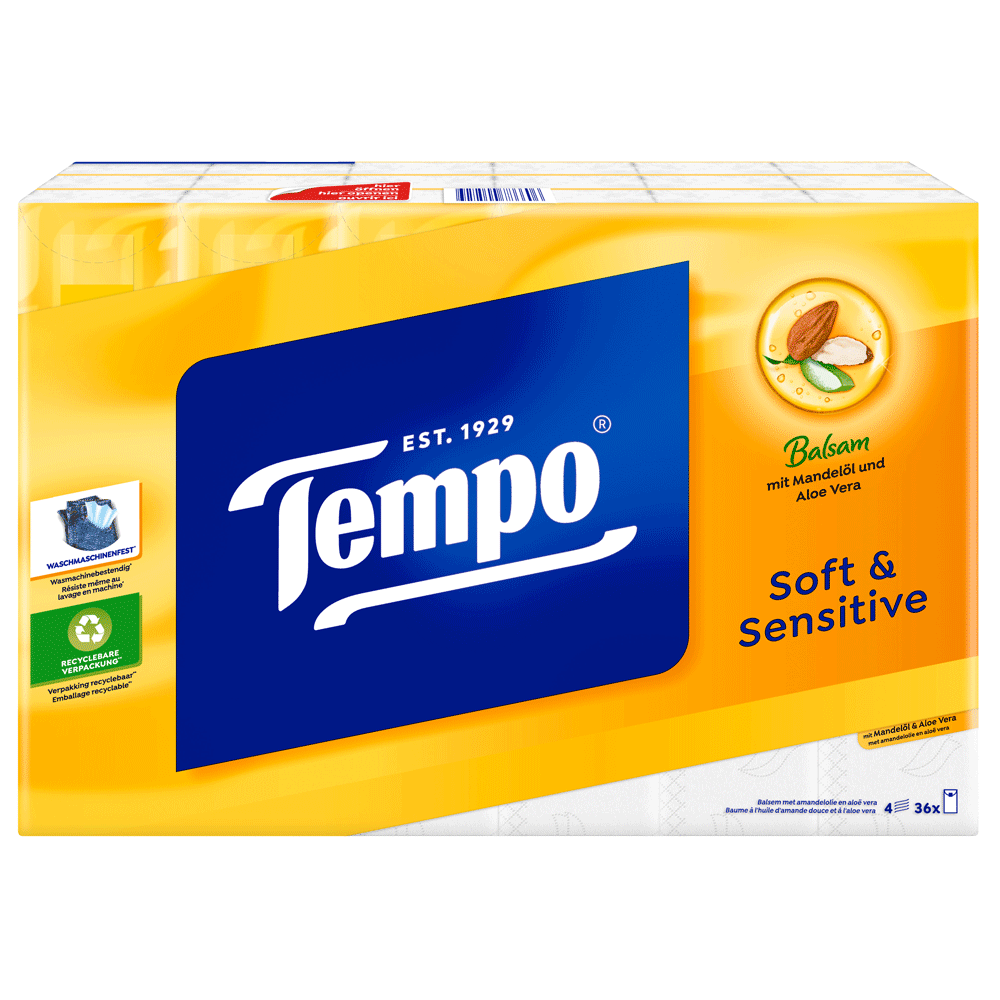 Bild: Tempo soft & sensitive Taschentücher