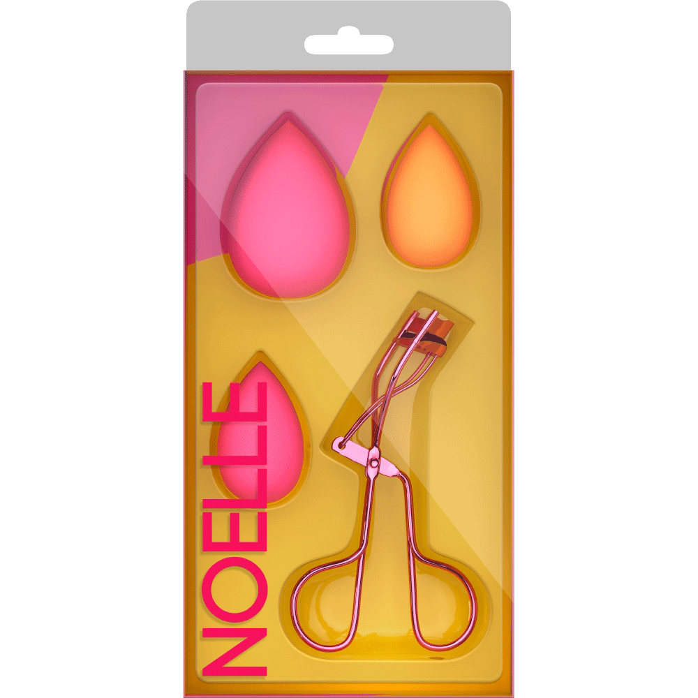 Bild: NOELLE Blend & Curl Make-Up Schwämme + Wimpernzange