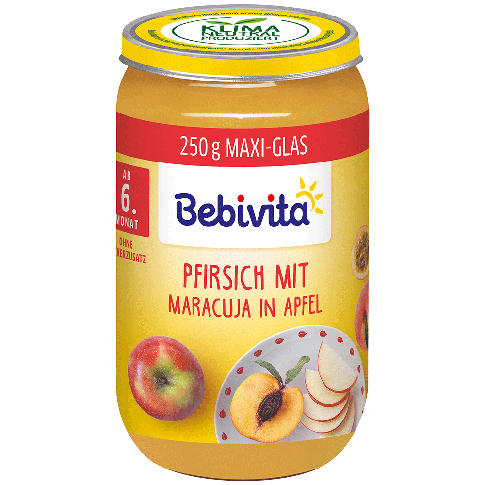 Bild: Bebivita Pfirsich mit Maracuja in Apfel