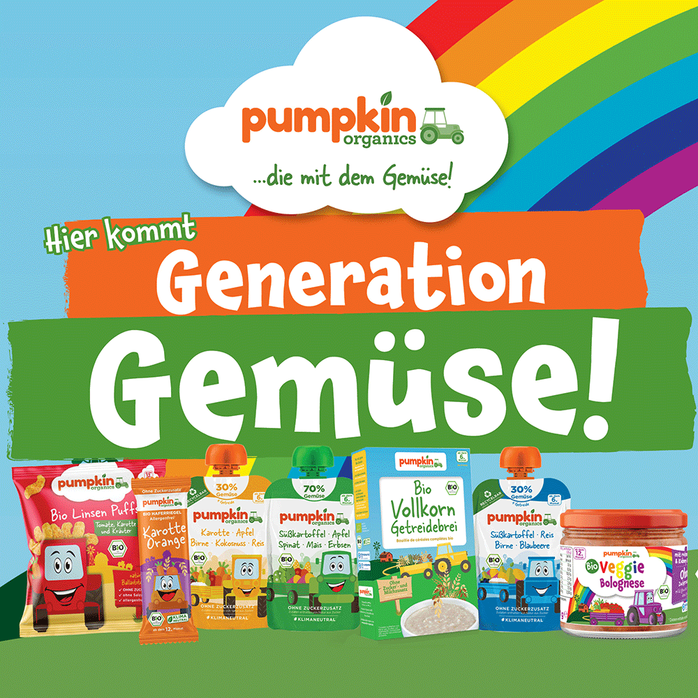 Bild: pumpkin organics Bio Haferriegel Banane Kakao