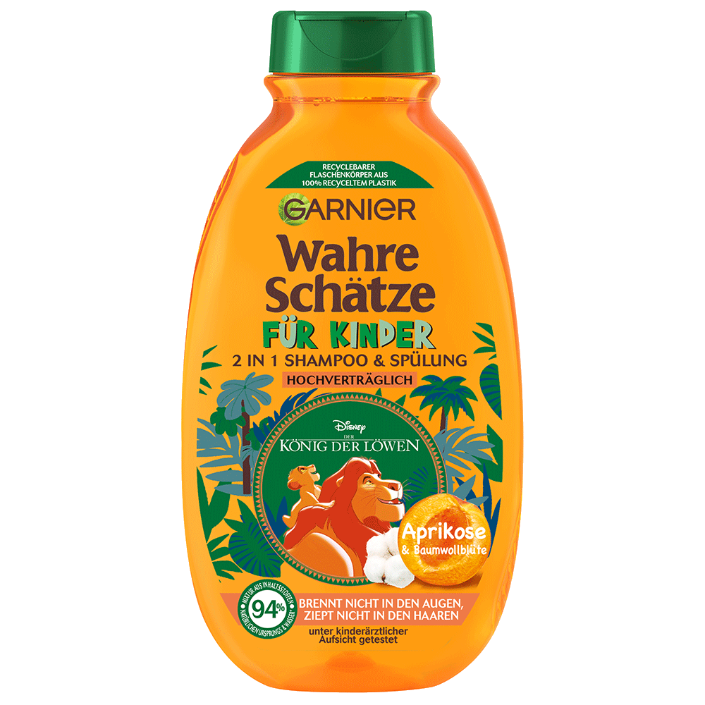 Bild: GARNIER Wahre Schätze Kinder Aprikose Shampoo