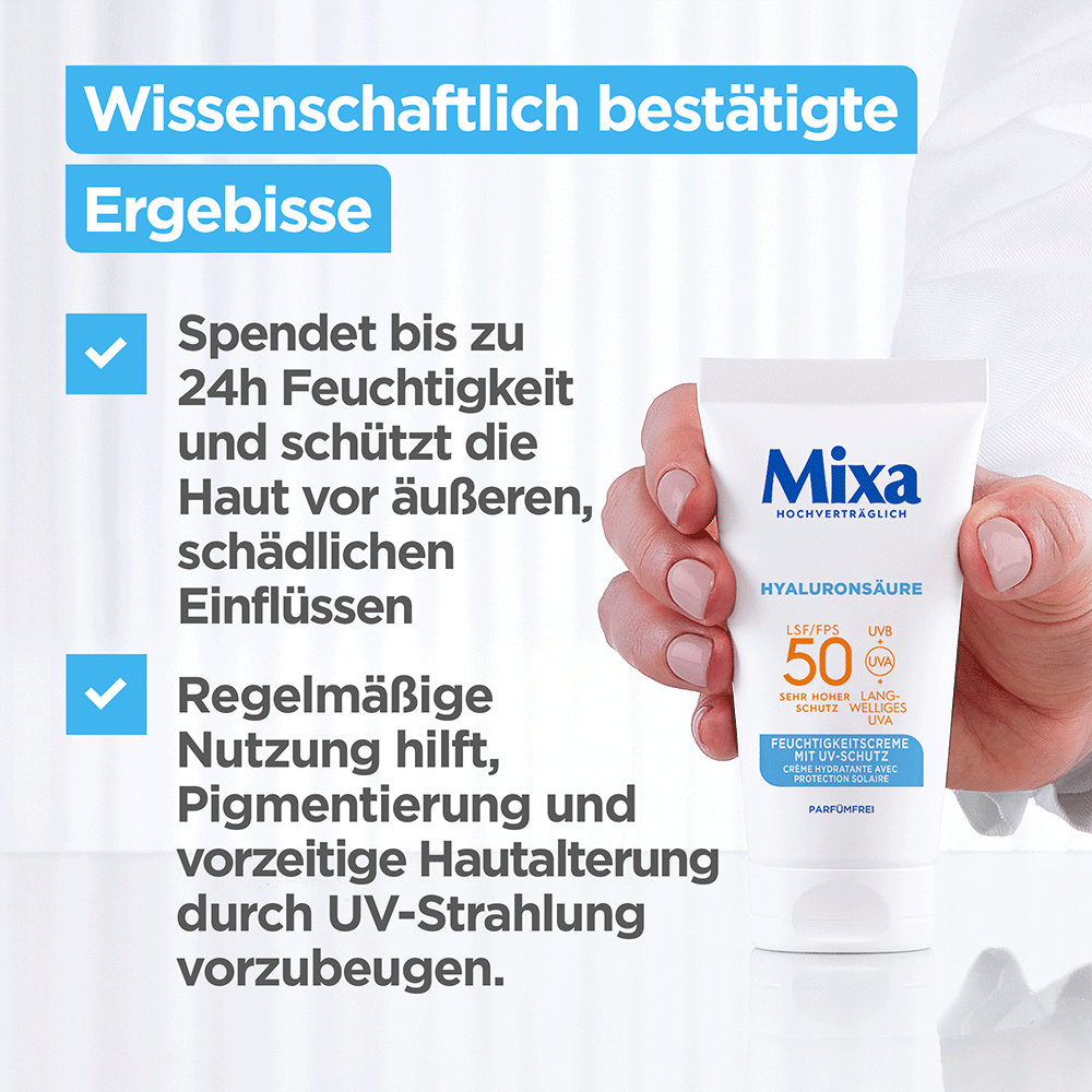 Bild: Mixa Feuchtigkeitscreme LSF 50