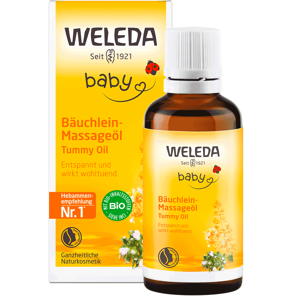 Bild: WELEDA Baby-Bäuchlein Massageöl