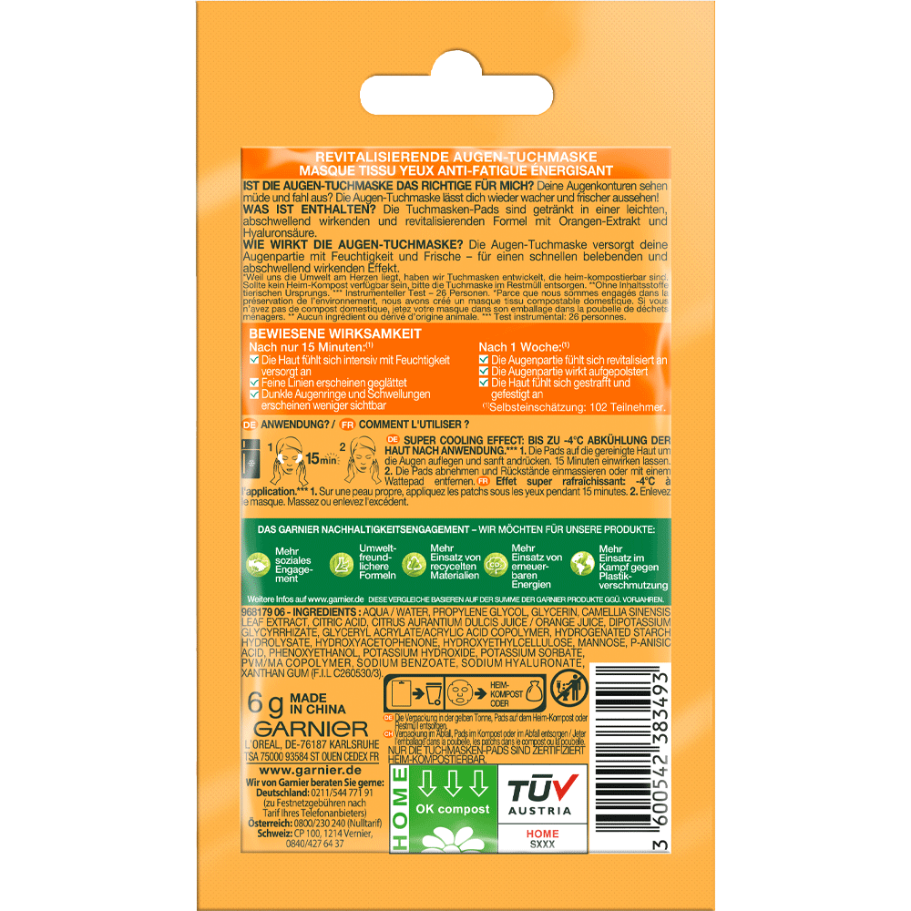 Bild: GARNIER SKIN ACTIVE Hydra Bomb Augen-Tuchmaske