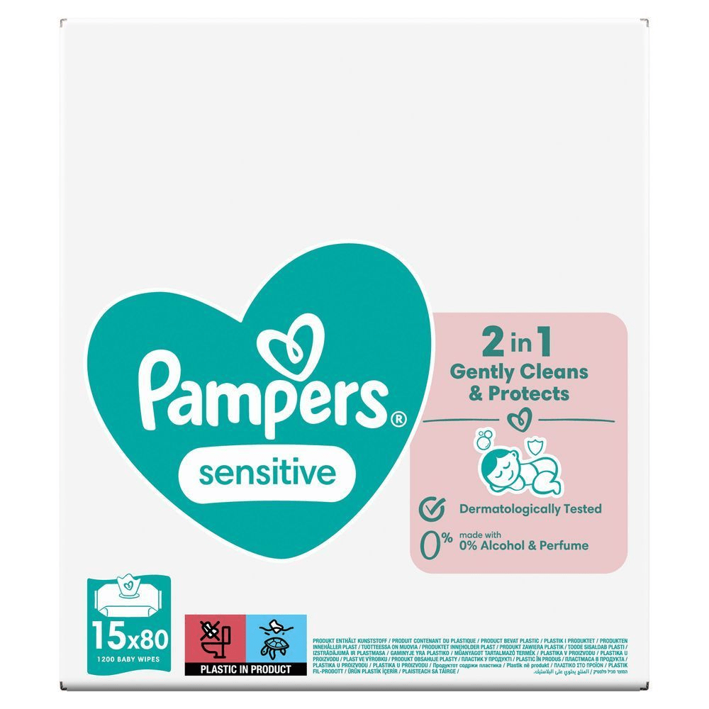 Bild: Pampers Sensitive Feuchttücher 15x80