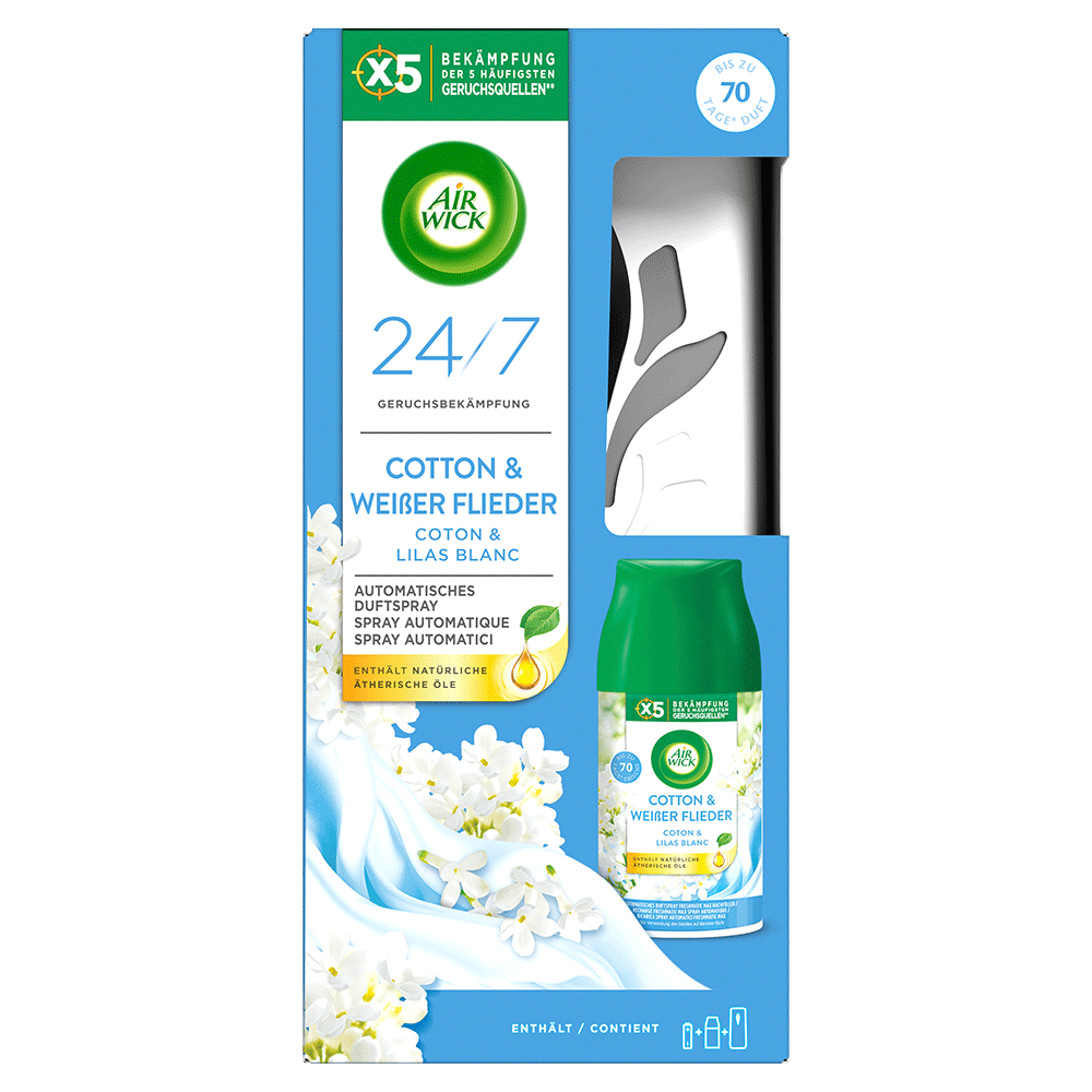 Bild: AIRWICK Automatisches Duftspray Cotton & Weißer Flieder